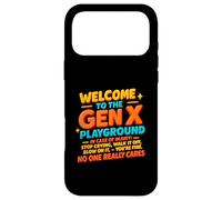 Welcome To The Gen X Playground Humor NoOne Really Cares Case for iPhone 17 Pro Max