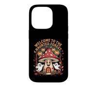 Welcome To The Haunted Forest Mushroom Retro Cartoon Case for iPhone 14 Pro