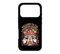 Welcome To The Haunted Forest Mushroom Retro Cartoon Case for iPhone 17 Pro