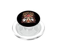 Welcome To The Haunted Forest Mushroom Retro Cartoon PopSockets PopGrip for MagSafe