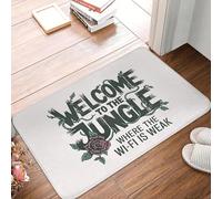 Welcome To The Jungle Where Wi-fi Is Weak Anti-slip Doormat Floor Mat Carpet Rug for Kitchen Entrance Home Balcony Footpad Mats