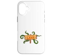 welcome to the lake city town monster spooky funny comic Case for iPhone 16 Plus