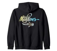 Welcome to the Maldives Whale Shark Vacation Souvenir Zip Hoodie