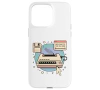 Welcome To The Old Web Pixel Tech Nerd Retro Computer Case for iPhone 15 Pro Max