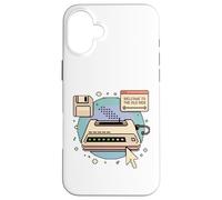 Welcome To The Old Web Pixel Tech Nerd Retro Computer Case for iPhone 16 Plus