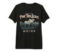 Welcome to The Pine Tree State Maine Wilderness Enthusiast Premium T-Shirt