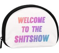 Welcome to The Shitshow Coin Purse Wallet Women and Girls Cute Fashion Bag Change Pouch Key Holder Women Purse Gift
