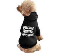 Welcome to The Shitshow Warm Dog Hoodie Cute Dog Costume Sweatshirt Cozy Pet Clothes XS