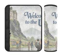 Welcome to The UK Scenery Culture 2 Pack car seat Pads for Straps Release Stress to Your Neck and Shoulders for SUV forro para cinturon de segurida