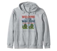 Welcome to the War Zone - Population Frogs Parody Zip Hoodie