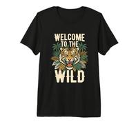 Welcome to The Wild Funny Tiger Jungle Adventure Explorer Premium T-Shirt