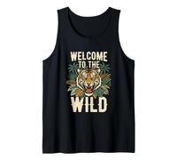 Welcome to The Wild Funny Tiger Jungle Adventure Explorer Tank Top