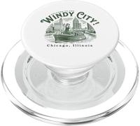 Welcome to the Windy City Chicago illinois PopSockets PopGrip for MagSafe