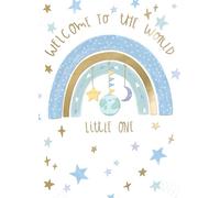 Welcome To The World Boy Magic Rainbow Dreams! New Baby Contemporary Card
