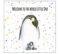 Welcome to the World - New Baby Penguin greetings card