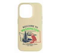 Welcome to Washington State Pride Vintage Travel Design Case for iPhone 14 Pro