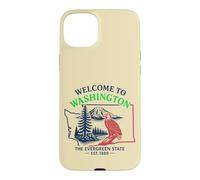 Welcome to Washington State Pride Vintage Travel Design Case for iPhone 15 Plus