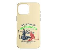 Welcome to Washington State Pride Vintage Travel Design Case for iPhone 16 Pro Max