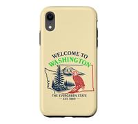 Welcome to Washington State Pride Vintage Travel Design Case for iPhone XR