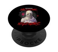 Welcome To Your Nightmare Mummy Mask Halloween Fear PopSockets Adhesive PopGrip