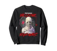 Welcome To Your Nightmare Mummy Mask Halloween Fear Sweatshirt
