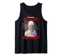 Welcome to Your Nightmare Mummy Mask Halloween Fear Tank Top