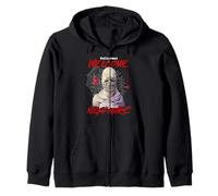 Welcome To Your Nightmare Mummy Mask Halloween Fear Zip Hoodie