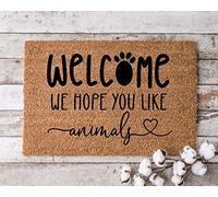 Welcome We Hope You Like Animals Doormat for Dog Lovers Door Mat New Home Decor Housewarming Gift Kitchen Doormat Bedroom Doormat 18X30 Inch
