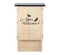 Welcome Wooden Bat House Something Different Cream One Size