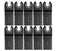 Welcomefee 10Pcs 34mm Wood Cutting Saw Blade Oscillating Kit Multi Tool Carbon Steel Saw Blade Cutter for Dremel Fein Multimaster Makita Bosch