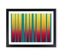 Welcoming Abstract Forest Framed Wall Art Print A2 Black | Ready to Hang, Premium Gi Paper, Fade-Resistant Inks, Securely Packaged, UK Made