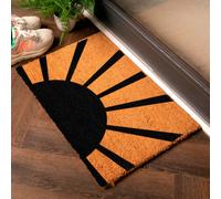 Welcoming Sun and Rays Doormat Artsy Mats Black 40cm x 60cm