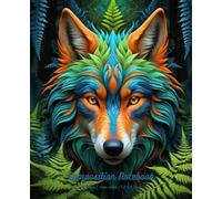 Welcoming the Fall - Wolf Spirit Composition Notebook - Inside Flame: Wide ruled: | 112 Pages | 7.5 x 9.25 inches | Soft Matte Cover