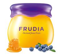 WELCOS FRUDIA Honey Lip Balm - Blueberry | Lip Exfoliating Moisturizing & Volumizing Dewy Tinted Lip Balm | Organic Lip Balm for Dry & Chapped L