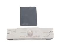 Weld Fillet Gauge Stainless Steel, Welding Inspection Tool, Metric and Inch Dual Scale Measurement with Seven Measuring Blades, Rust Welding Cam Gauge for Boilers Bridges