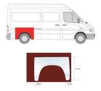 Weld-In Panel - L/R - Rear Wheel Arch Sidewall - fits VW LT II (2DB_) 1996-2006
