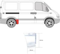 Weld-In Panel - RH Front - Sidewall - fits Nissan Interstar (X70_) 2002-2011
