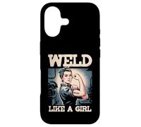 Weld Like A Girl Try To Keep Up Welder Ironworker Welding Case for iPhone 17