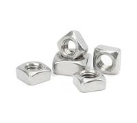 Weld Nuts, M3 M4 M5 M6 M8 M10 304 A2-70 Stainless Steel Square Welding Nut A Type Four Corner Spot Welding Screw Cap 5-20pcs(M10-5pcs)