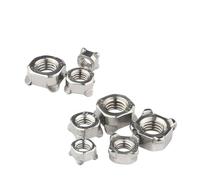 Weld Nuts, Square Weld Nut 304 A2 Four Corner Welding Nut M3/M4/M5/M6/M8/M10/M12(10pcs,M10)