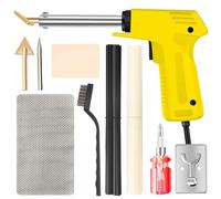 Weld Repair Tool Kit 30W-100W Plastic Welder Soldering Iron for Plastic Hot Stapler Plastics Hole Repairing Tool Set Plastic Welding(Yellow Color)