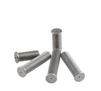 Weld Studs 100pcs/lot M3/M4/M5*6/8/10-50mm Stainless Steel Spot Welding Screws Plant Nail Stud Weld Studs For Capacitor(14mm,M4)