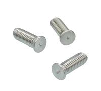 Weld Studs 100pcs/lot M3 M4 M5 M6 304Stainless Steel Welding Screws Spot Studs SUS 304 Screw for Welding(M4-12mm(100pcs))