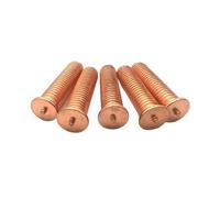 Weld Studs, 2/50pc M3 M4 M5 M6 M8 M10 Carbon Steel Copper Plated Stud Spot Welding5mm,2pcs(10mm,50pcs M3)