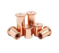 Weld Studs, M3 M4 M5 M6*L Copper Plated Welding Stud Standoff Screws Soldering Pin ThreadM4X5mm 100Pcs(M5X12mm 50Pcs)