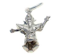 Welded Bliss Sterling 925 Silver Wizard with Wand Charm WBC1468