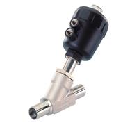 Welded End DN 25 NO Pneumatic 2-Way Angle Seat Valve Stainless Steel - 2000 - 469021