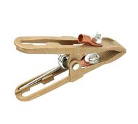 Welded Ground Clamp, Ground Clamp,Electroplated A-Shape Cable Clip | 260/300/500 AMP Welding Ground Clamp Copper Earth Gripper for Tig Mig Welding Machines