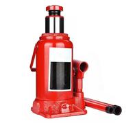 Welded Hydraulic Jack, Load Capacity 2/3/4/6/8/10/20T, Vertical Hand-Crank Jack,for Automotive Repair and House Lifting, Red(16T)