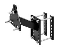 Welded Iron Spare Tire Bracket with Rust-Resistant Finish | Multiple Slotted Plate Positions, Iron Bracket Construction, Threaded Mounting Hardware and Assembly Required